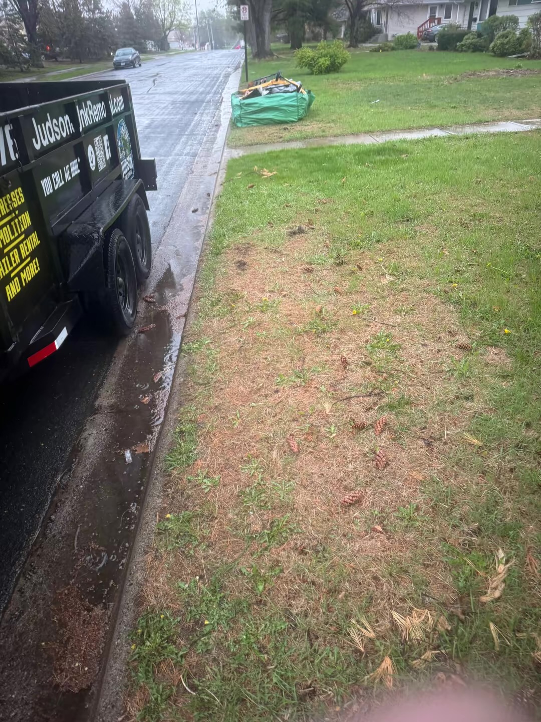 Couches & mattress haul-away — after