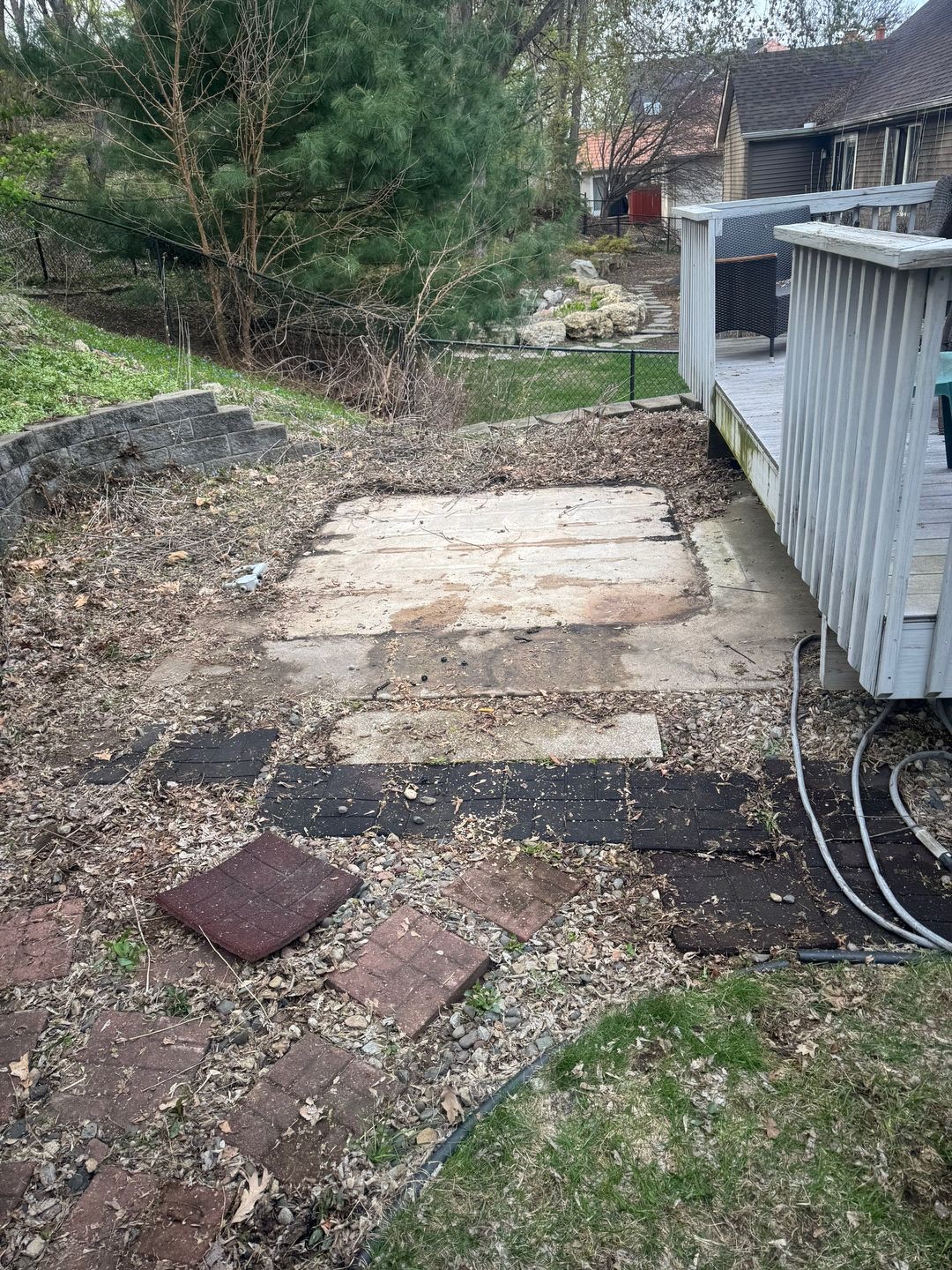 Hot tub removal — after